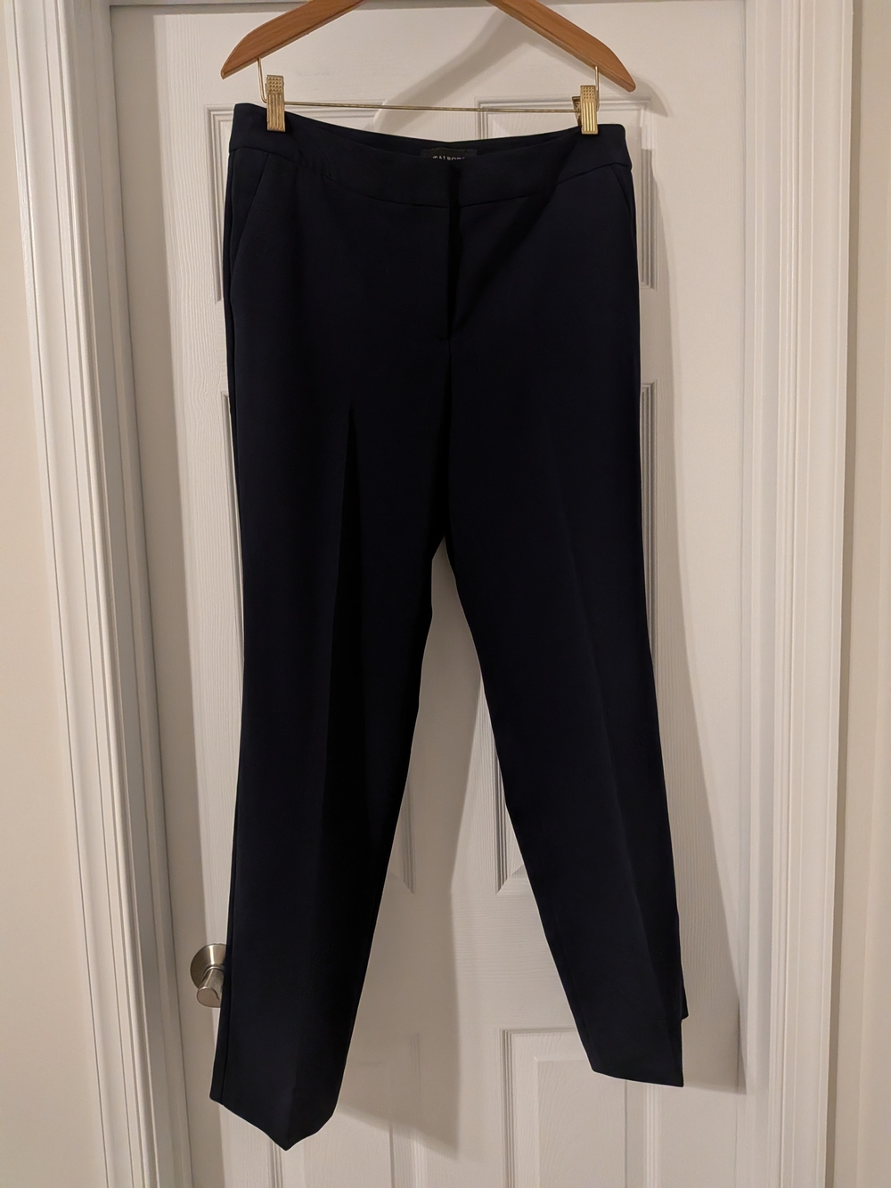 Talbots Straight-Leg Navy Dress Pants